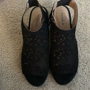 Torrid Black Heeled Sandals